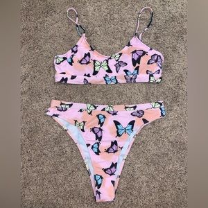 Pink Butterfly Bikini